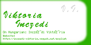 viktoria inczedi business card